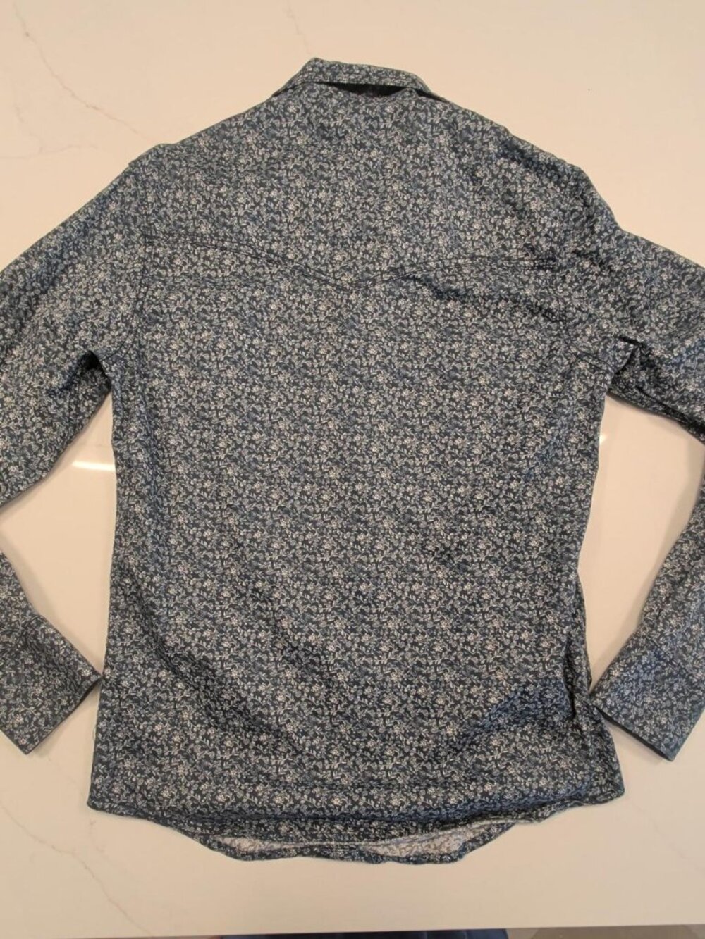 Wrangler Retro Premium Sz S Long Sleeve Modern Fit Shirt Men Western Pearl Snap - Picture 7 of 12